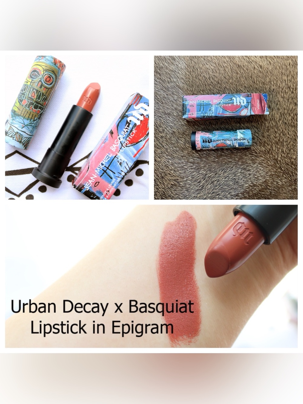 NIB LTD ED Urban decay basquiat epigram lipstick -  rare deep pink peachy brown